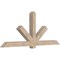 Ekena Millwork Kennewick Smooth Timber Gable Bracket, Douglas Fir, 96"W x 40"H x 5 1/2"D x 5 1/2"F, 10/12 Pitch GBW096X40X0606KEN00SDF - alternate 2